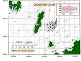 最新の対馬海峡表層流況図