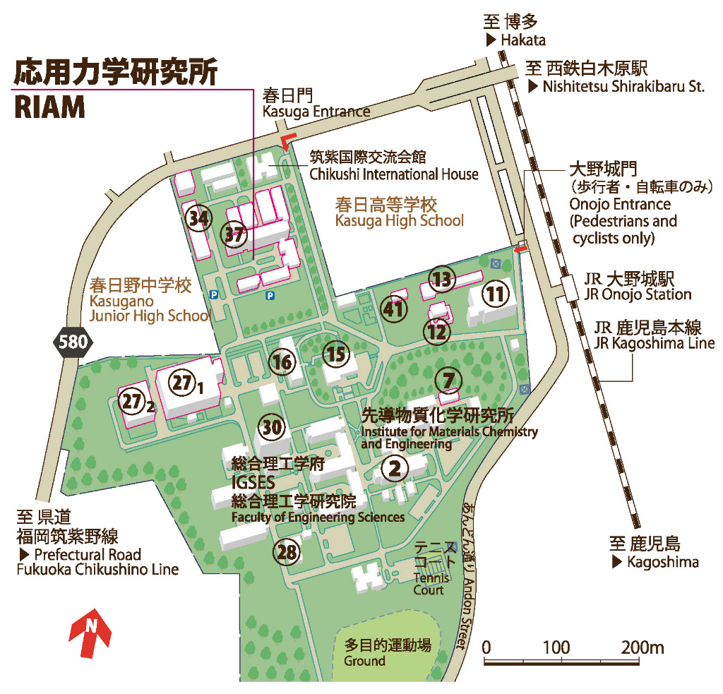筑紫キャンパスマップ